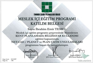 Şahin Planlama - NetCad Seltifikası
